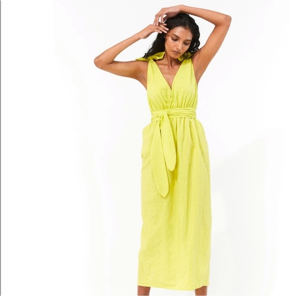 Mara Hoffman Dresses & Skirts - Mara Hoffman Calypso Neon Green / Yellow Dress Size M
